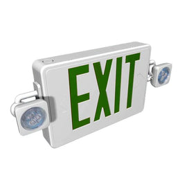 High Mount Exit Sign with Emergency Ligthts- Green LED 