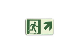 Photoluminescent Directional Sign Up Right