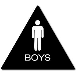 California BOYS Restroom Door Sign