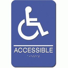 ACCESSIBLE Wheelchair ADA Sign - Styrene