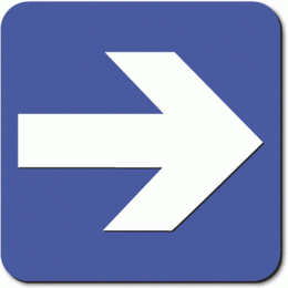 ARROW Sign - Styrene -  Right or Left