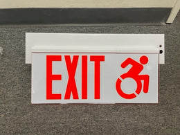 Connecticut Edge LIt  Panel Exit Sign with ISA 