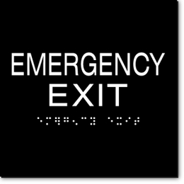 EMERGENCY EXIT ADA Sign