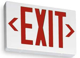 Lithonia Thermplastic Red Led Exit Sign with Battery Back Up