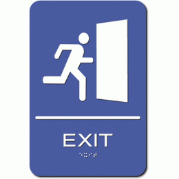 EXIT GRAPHIC ADA Sign - Styrene