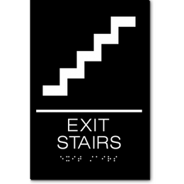 EXIT STAIRS ADA Sign