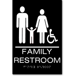 FAMILY RESTROOM Accessible Sign