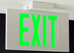 LEC Exit Sign Double Face AC Only - Made in USA