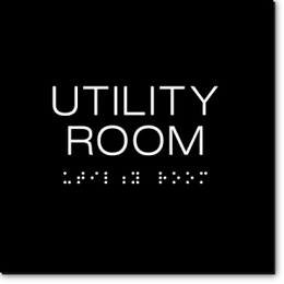 UTILITY ROOM Sign