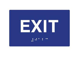 ADA Exit Sign Braille Exit Sign 6x6 