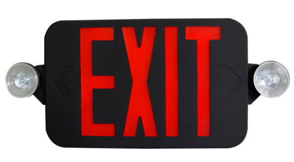 minor Estate boiler Remote Capable Black Exit Sign with Emergency Lights -5 Yr Warranty – Exit  Sign Warehouse
