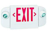 Thermoplastic Exit Sign Combo with Halogen Lights