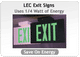 Lec Exit Signs