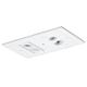 Recessed LED emergency light flush mount ceiling installation