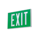 Self Luminous Green Exit Sign Aluminum Frame