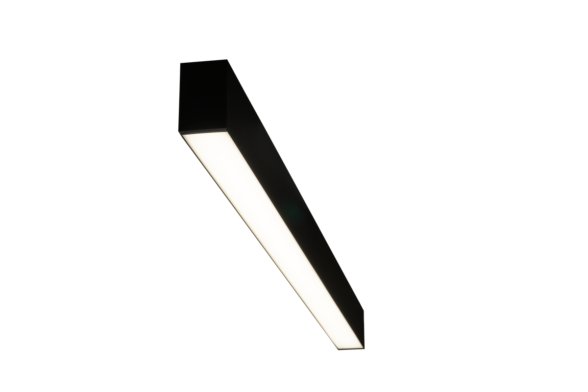 4ft Architectural Linear Direct-Indirect LED Fixture Black- ESW Supply 