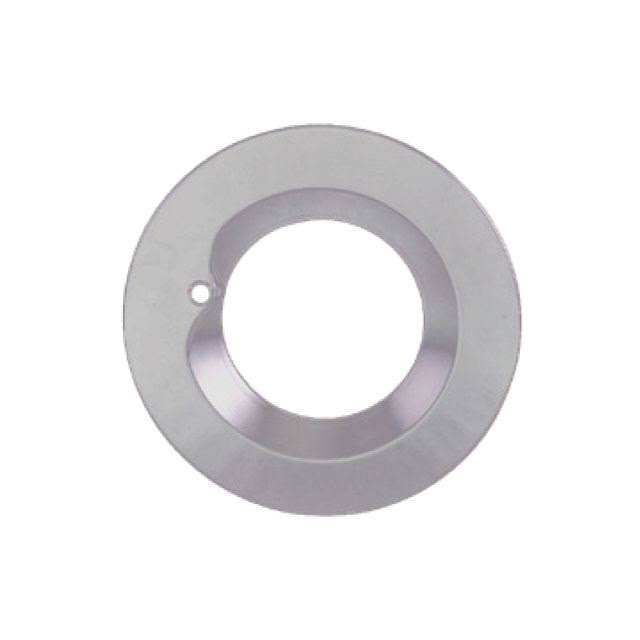8  INCH BRUSHED NICKLE  INTERCHANGEABLE TRIM FOR EM COMMERCIAL DOWNLIGHTS