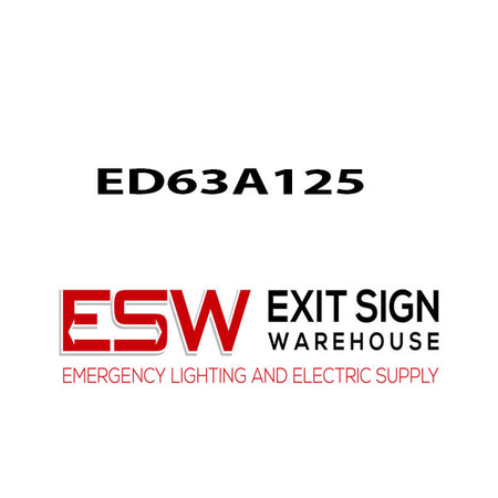 ED63A125 Siemens 3 Pole 125 Amperage Circuit Breaker