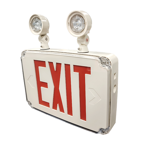 Cold Weather Exit Sign Combo With Battery Heater -4 Fahrenheit