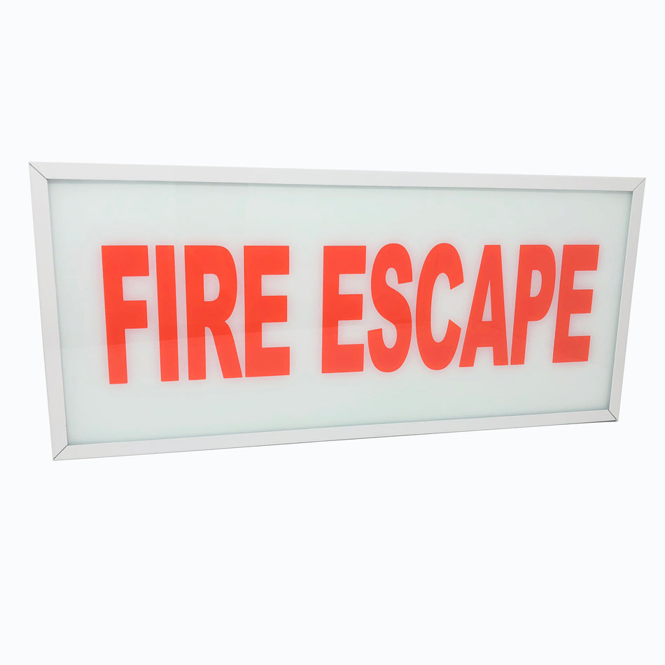 Fire Escape Exit Sign -Chicago Approved- Battery- Made in USA