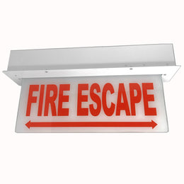 Fire Escape Chicago Edge Lit Exit Sign 