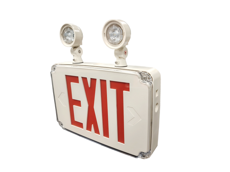 Remote Capbale Combo Exit Sign with Lights 