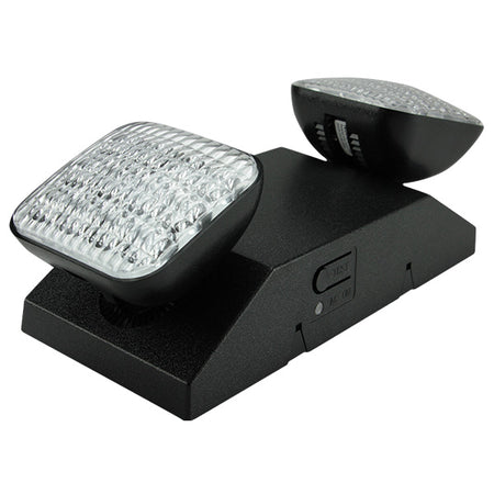 Black Emergency light with Battery Square Lamps- UL Listed 