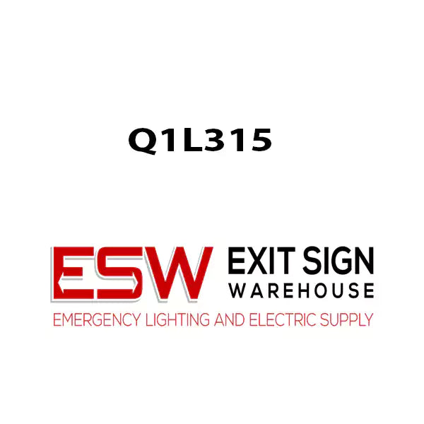 Q1L315 Square D 3 Pole 15 Amperage Circuit Breaker Reconditioned
