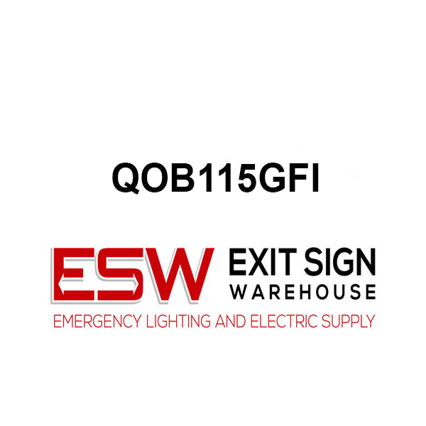 QOB115GFI - Square D - 15 Amperage  GFCI Circuit Breaker