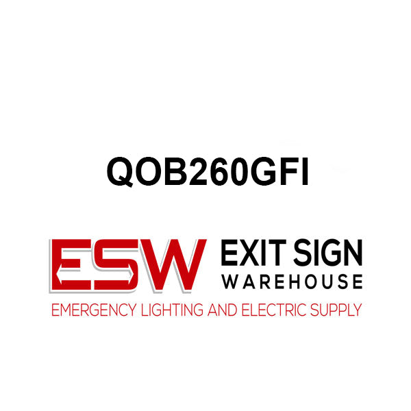 QOB260GFI - Square D - 60 Amperage  GFCI Circuit Breaker