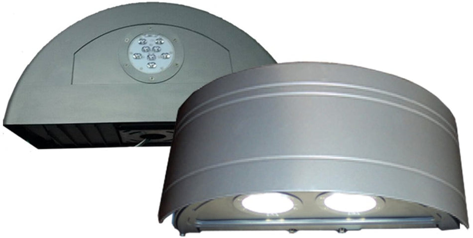 Silver Wall Pack - Half moon Down light 