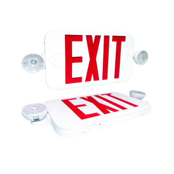 Slim Line Combination Exit Sign with LED Lights Case of 12 – Exit Sign ...