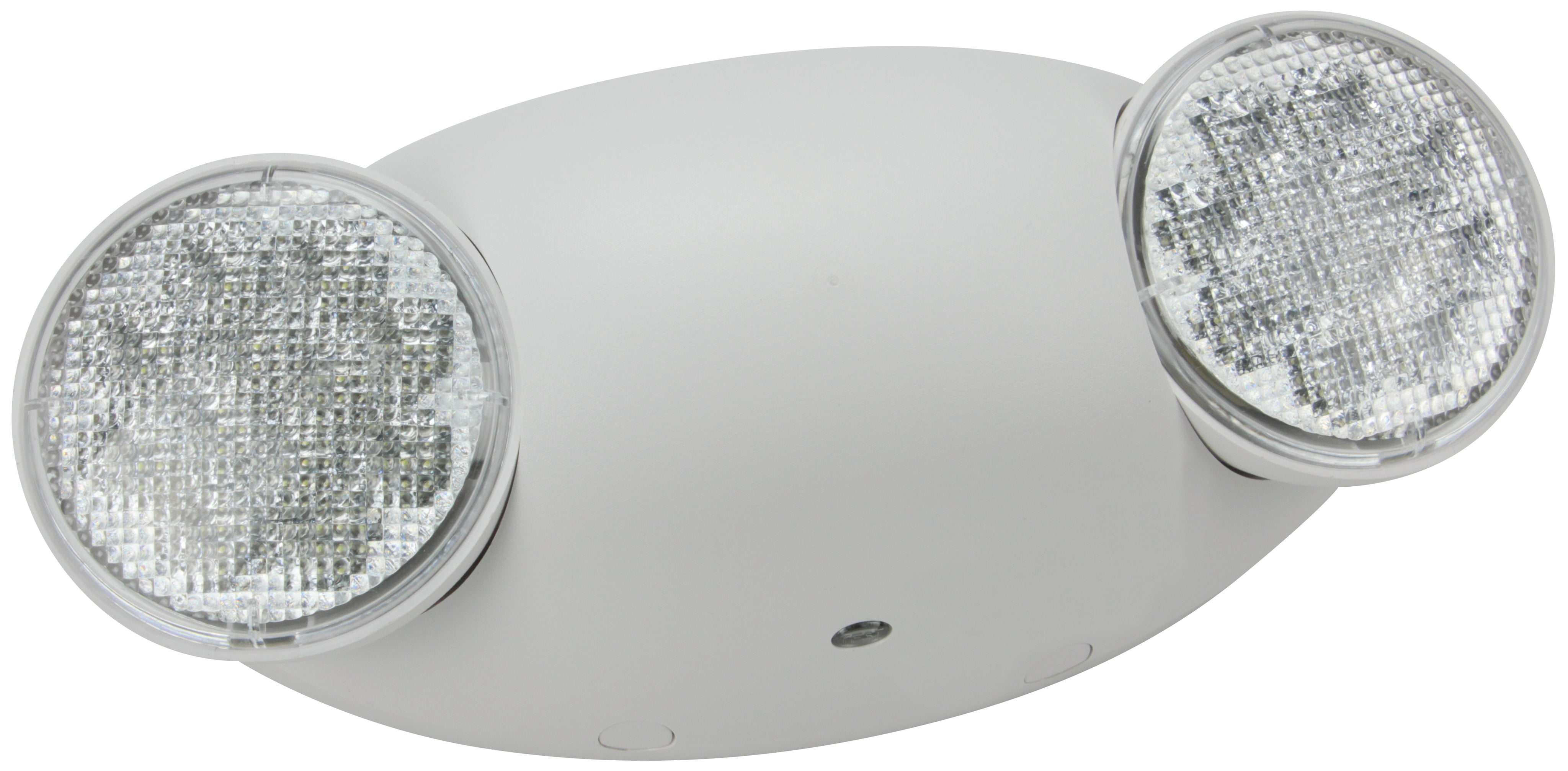 Three hour emergency light white with round lamps 