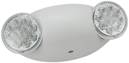 Three hour emergency light white with round lamps 