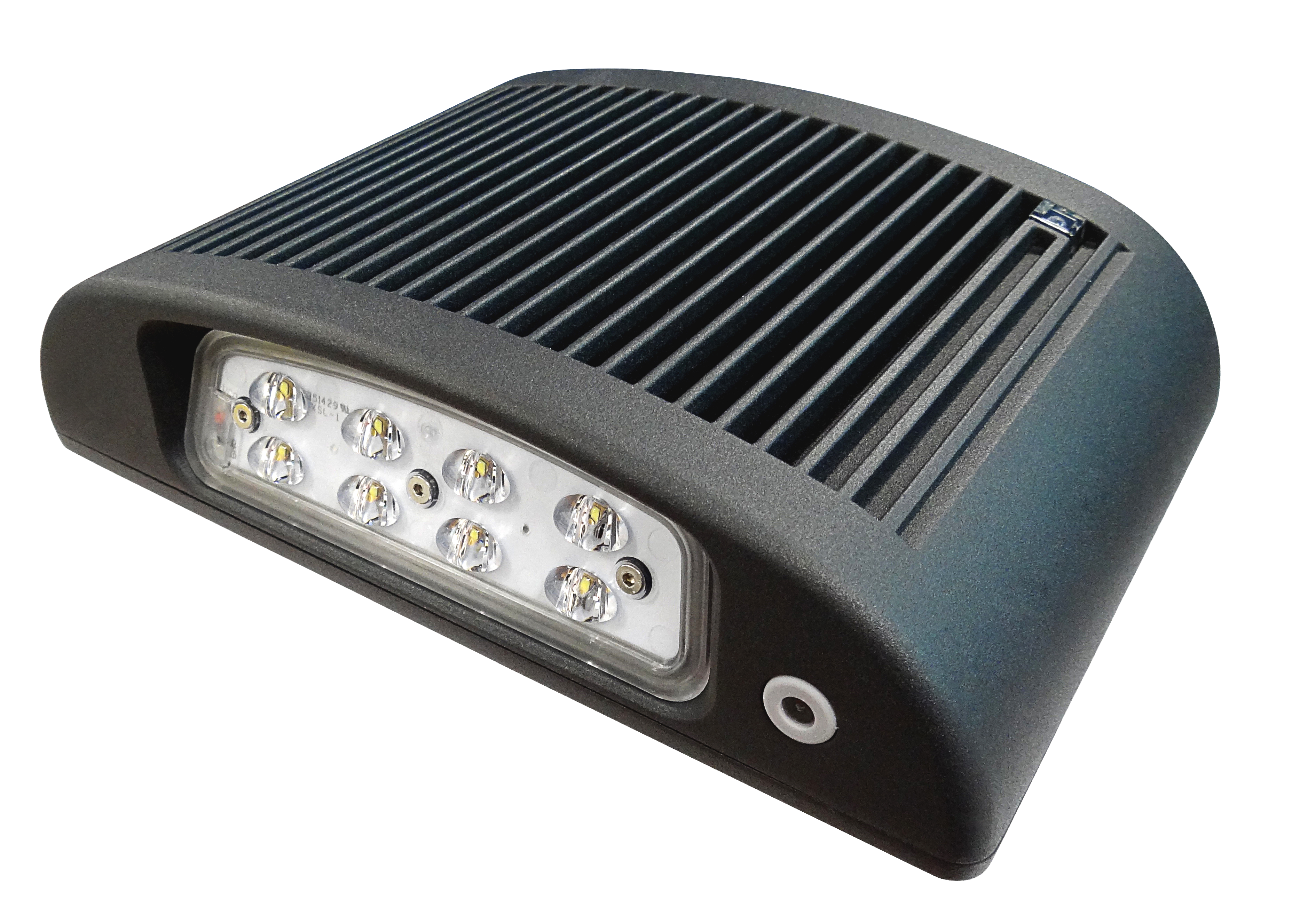 Outdoor Wall pack with 90 minute battery - Black housing 