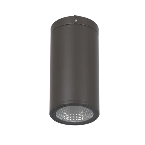 architectural LED pendant cylinder luminaire surface mount