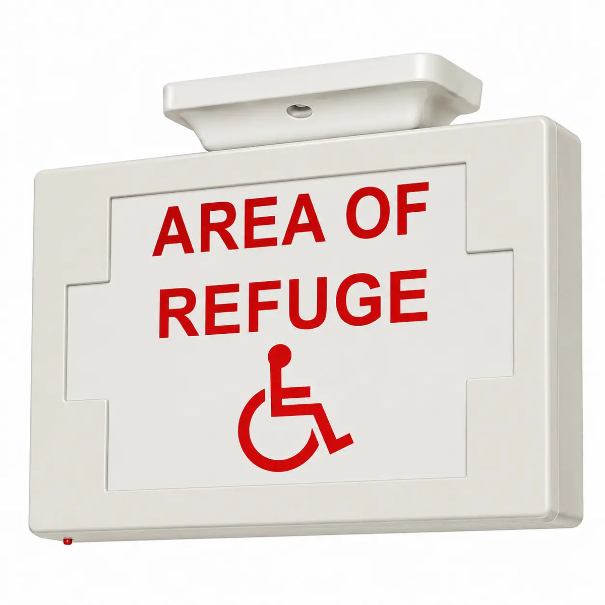 AREA OF REFUGE ISA - SIGN - LED - UNIVERSAL MOUNT - BATTERY, ceiling mounting