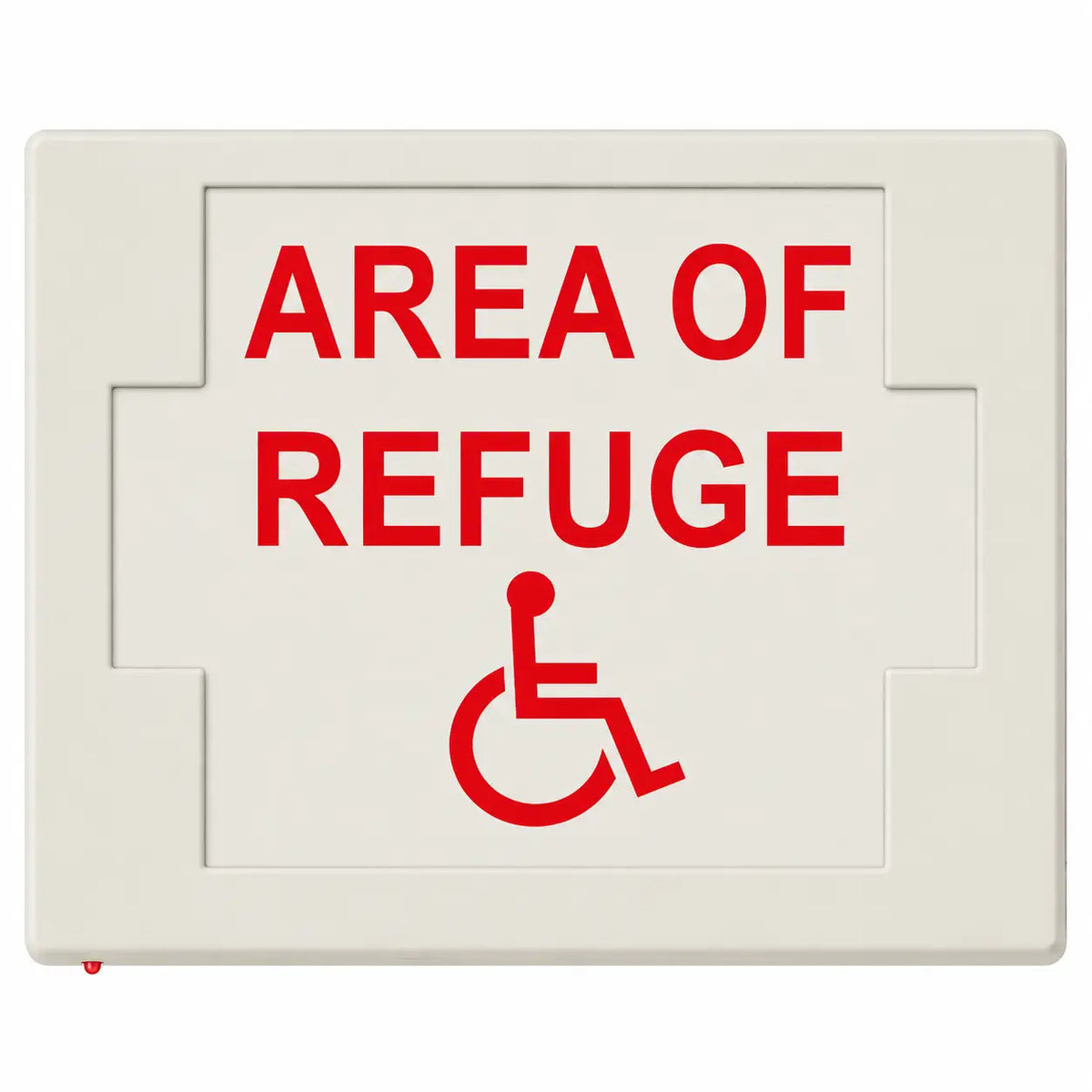AREA OF REFUGE ISA - SIGN - LED - UNIVERSAL MOUNT - BATTERY, front view