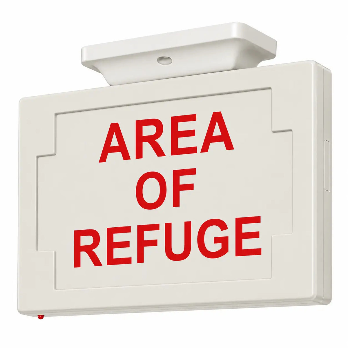 AREA OF REFUGE SIGN - LED - UNIVERSAL MOUNT - BATTERY, ceiling mounting