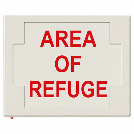 AREA OF REFUGE SIGN - LED - UNIVERSAL MOUNT - BATTERY, front view