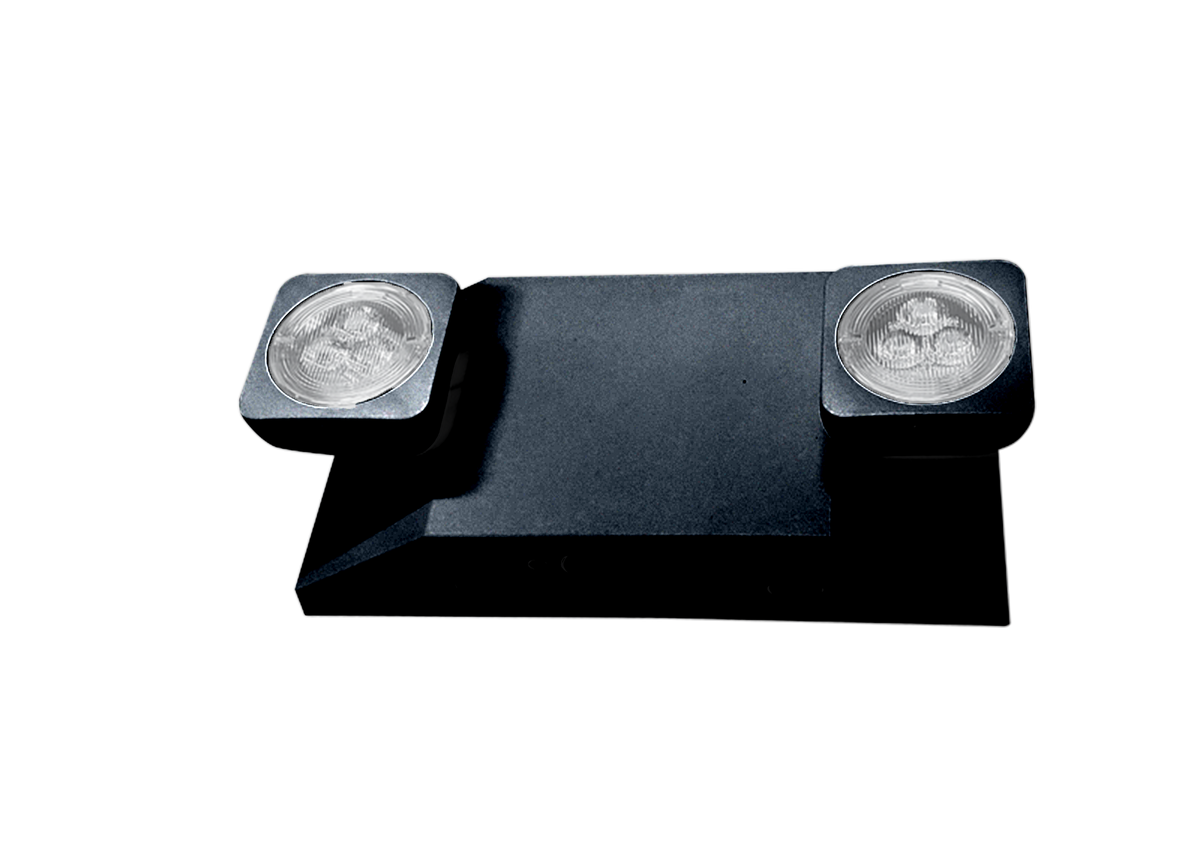 black emergency light with battery - high watt 
