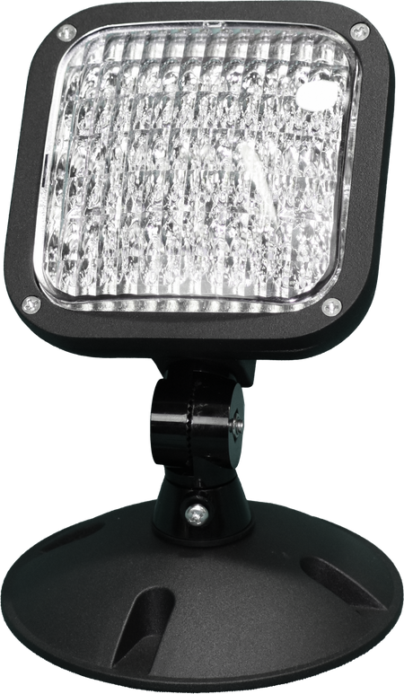 Black self diagnostic remote lamp fixture
