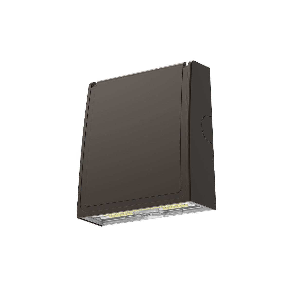 sleek black wall pack light fixture with battery 