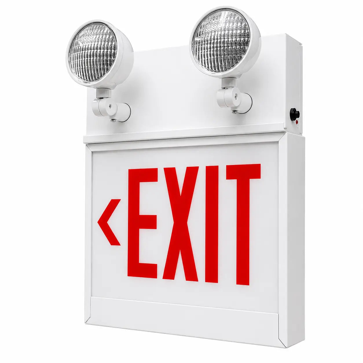 Chicago Code Steel LED Exit and Emergency Lights - 5 Yr Warranty, left arrow