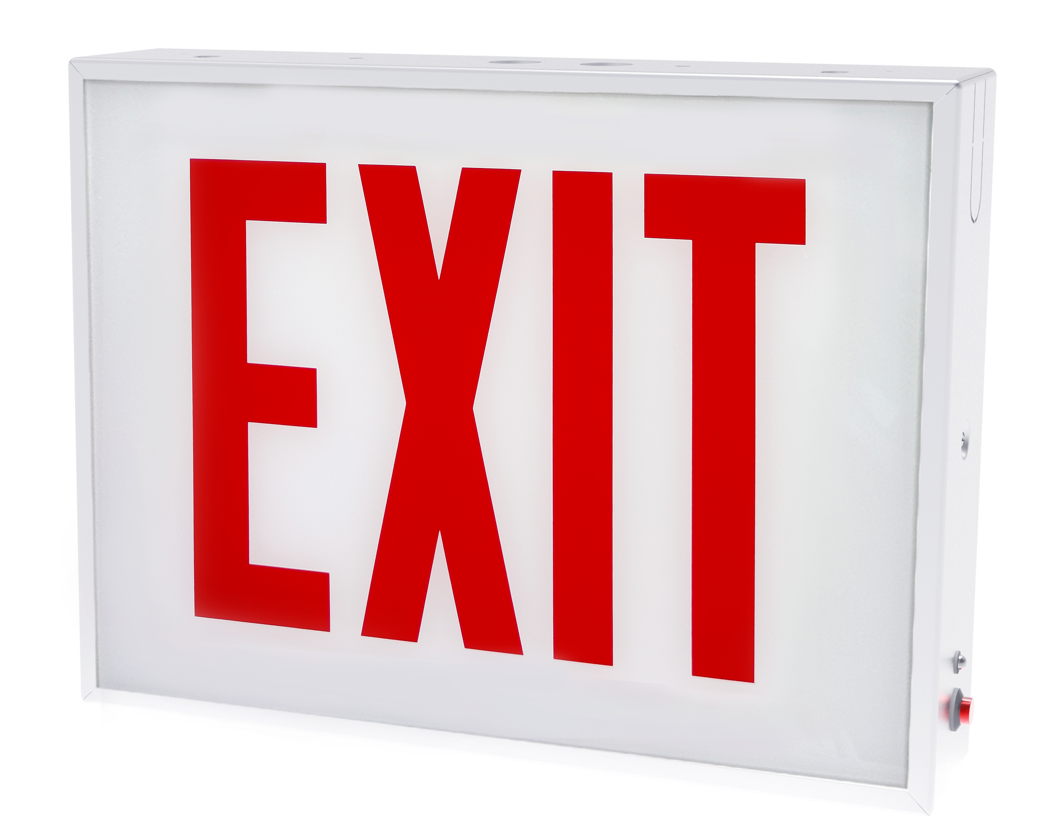 Chicago Steel Exit Sign NO Arrows with battery 
