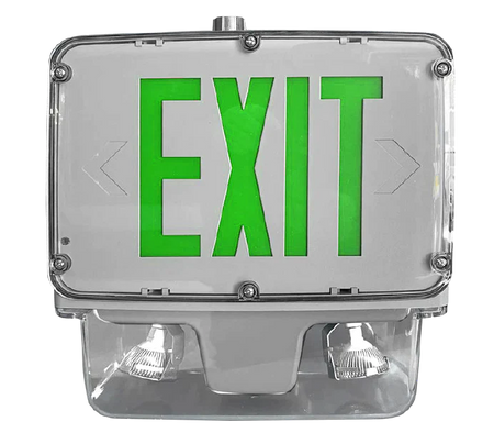 Class 1 Div 2 Combination exit signs with light - Green LED 