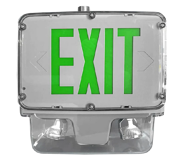 Hazardous Location Class 1 Div 2 Emergency Exit Sign with Lights - In ...