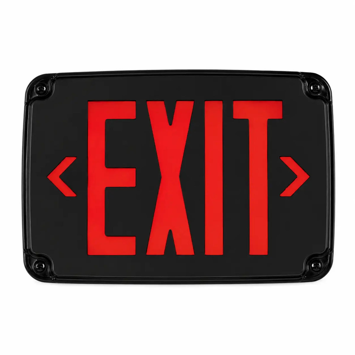 Cold Weather Exit Sign LED Exit Sign Battery Heater with Black Housing - Universal Mount -4°F to 122°F