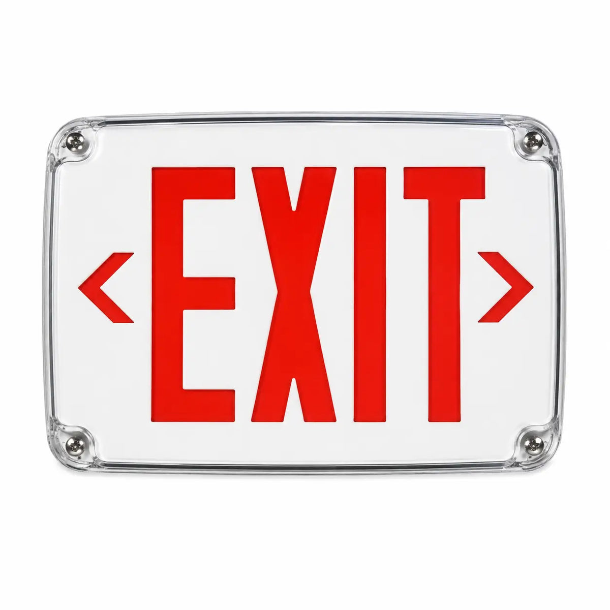 Cold Weather Exit Sign LED Exit Sign Battery Heater with White Housing - Universal Mount -4°F to 122°F