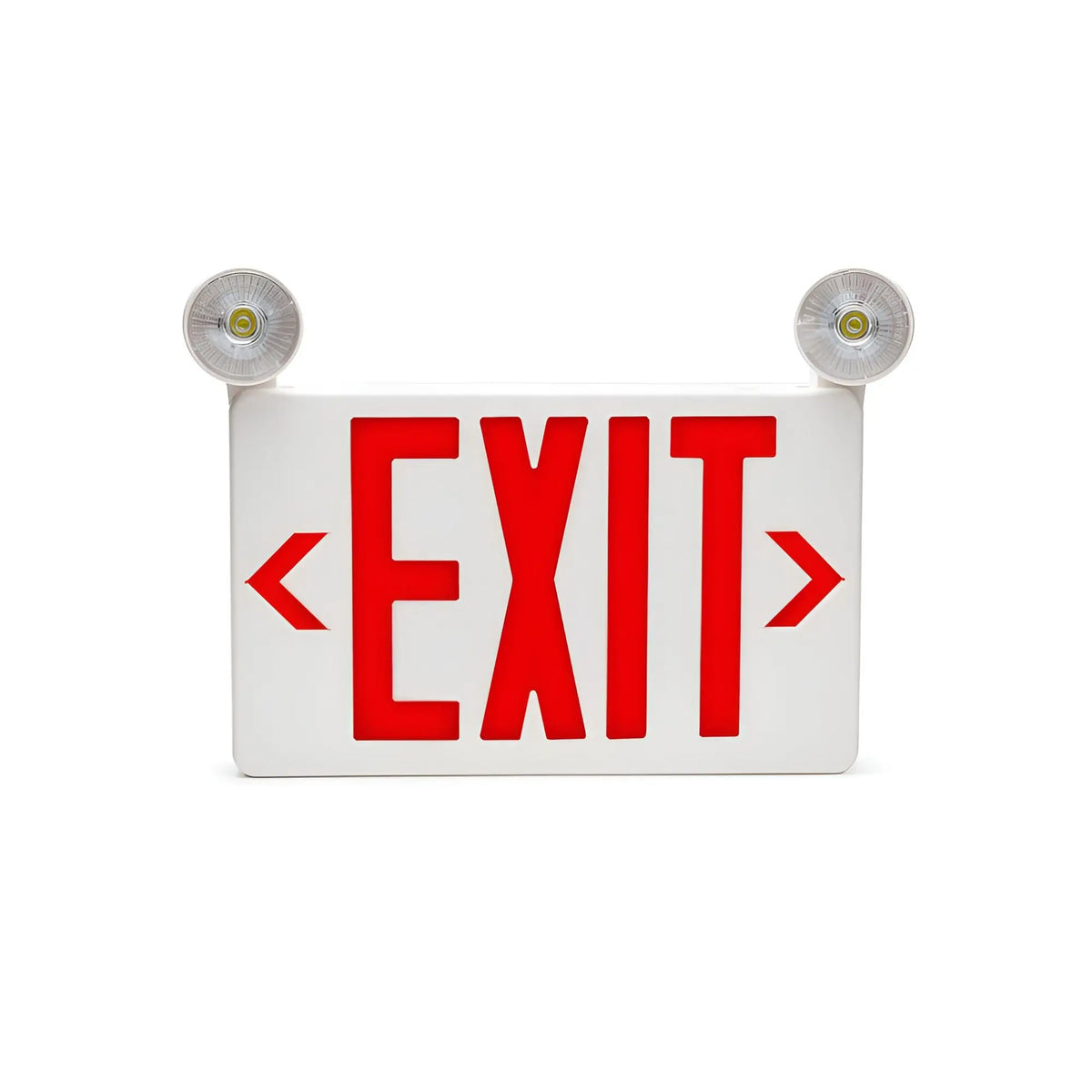 Compact Combo Exit Sign with Fully Adjustable LED 1 Watt Lamps